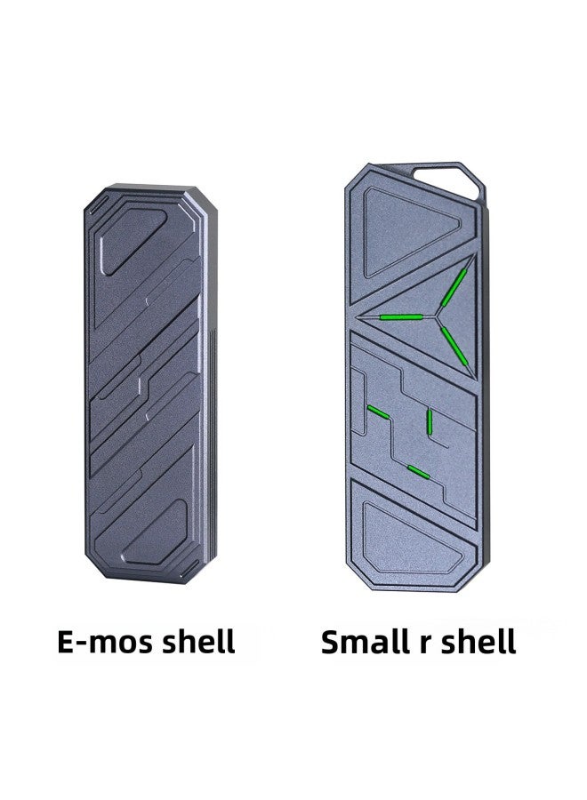 NVMe M2 Solid State Box Aluminum Alloy Heat Dissipation Pure Shell 2280 M.2 Replacement Horse-Color:Rote42 Pure Shell  - Image 4