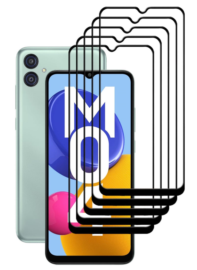 ACLIX 5 Pieces Antistatic ESD Dustproof Premium Quality High Definition Tempered Glass Screen Protector Designed For Samsung Galaxy M04 - Image 1