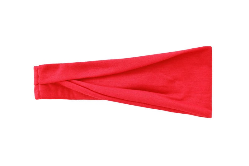Loquat New Elastic Unisex Sport Yoga Headband Red