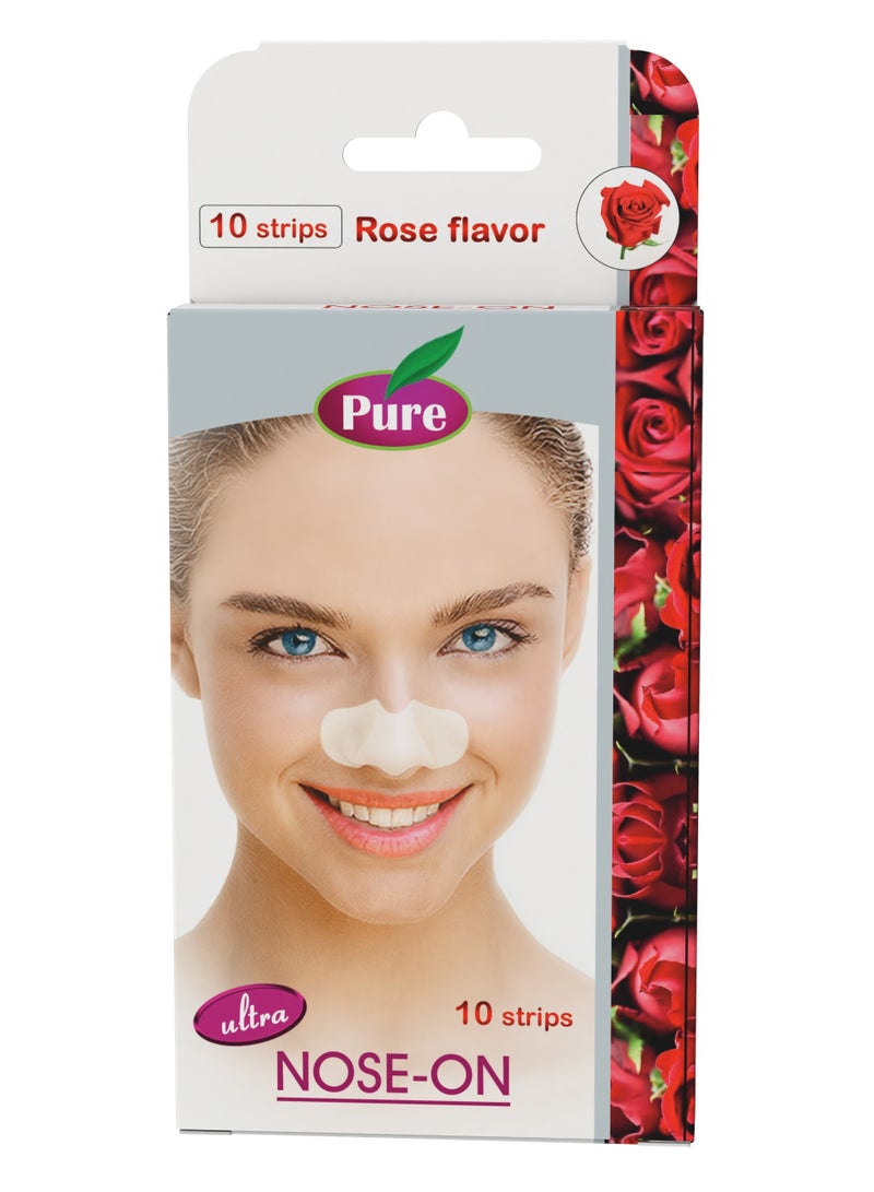 بيور شرائط بيور لتنظيف مسام الأنف بالورد- 10شريط - Image 1