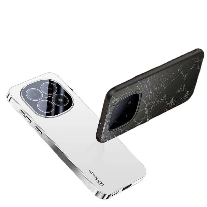 غطاء واقي بAcrylic لـ Redmi Note 15 مع حماية من السقوط وتغطية كاملة مع مقاوم للصدمات مع ملمس غير لامع مع قبضة مضادة للانزلاق باللون أزرق داكن مضاد للانزلاق من الأكريليك باللون الأ. - Image 5