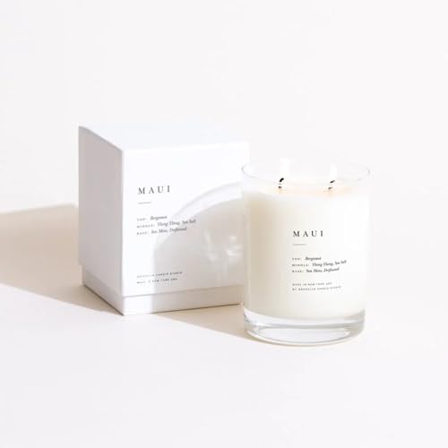 Brooklyn Candle Studio Maui Classic 2 Wick Candle - Luxury Scented Candle, Vegan Soy Wax, Hand Poured in The USA, 70 Hour Slow Burn Time - 13oz - Image 2