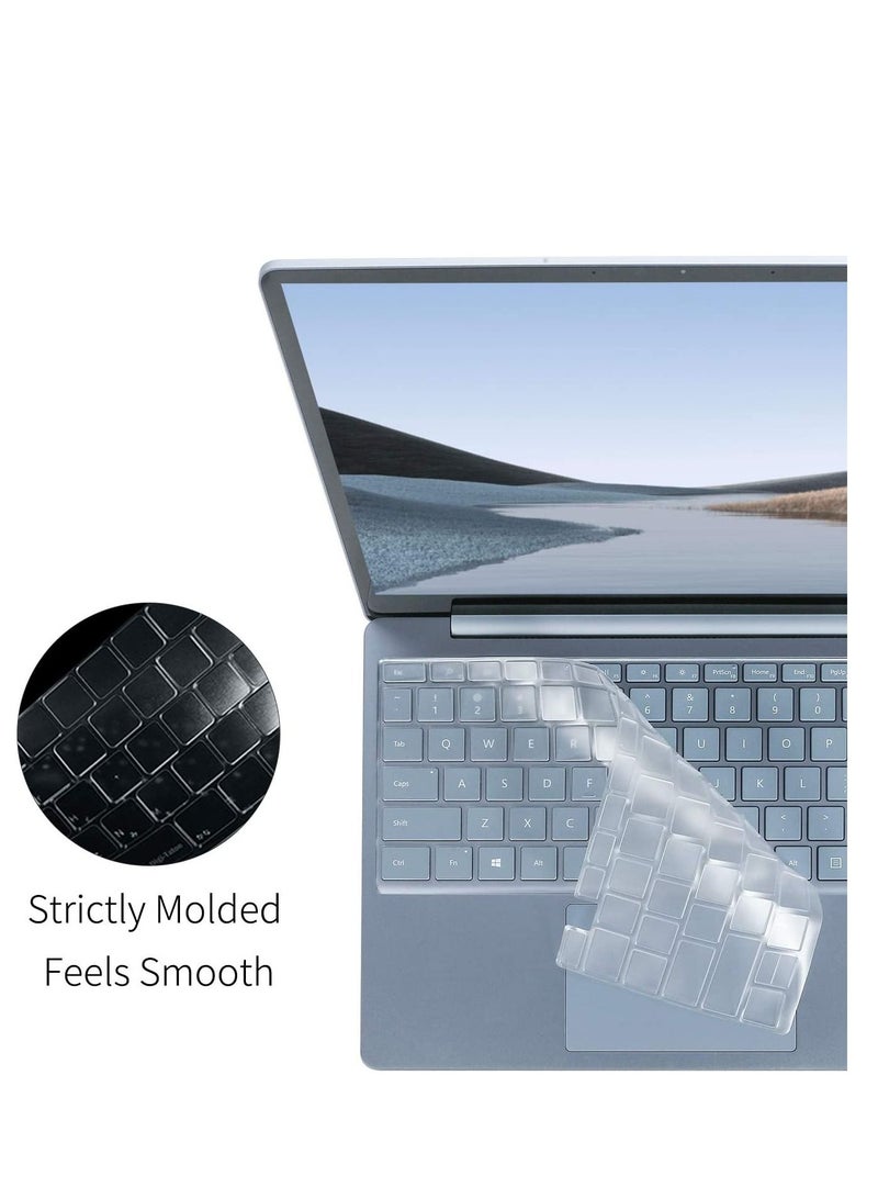 Keyboard Cover for 2023 Microsoft Surface Laptop Go 3/ Laptop Go 2/ Laptop Go 12.4" - Premium Ultra Thin, High Transparency Keyboard Protector Skin - Image 5