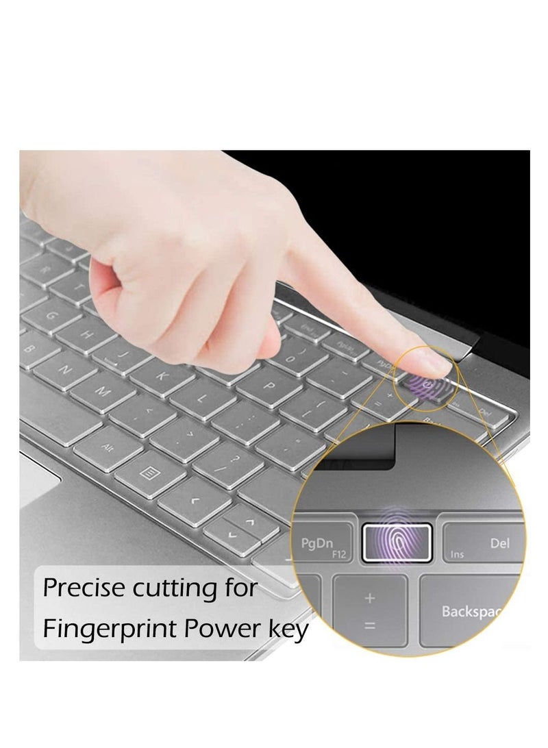 Keyboard Cover for 2023 Microsoft Surface Laptop Go 3/ Laptop Go 2/ Laptop Go 12.4" - Premium Ultra Thin, High Transparency Keyboard Protector Skin - Image 2
