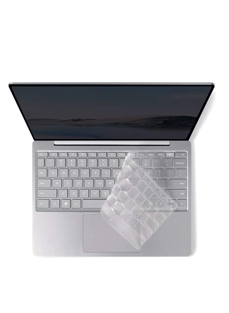 Keyboard Cover for 2023 Microsoft Surface Laptop Go 3/ Laptop Go 2/ Laptop Go 12.4" - Premium Ultra Thin, High Transparency Keyboard Protector Skin - Image 1