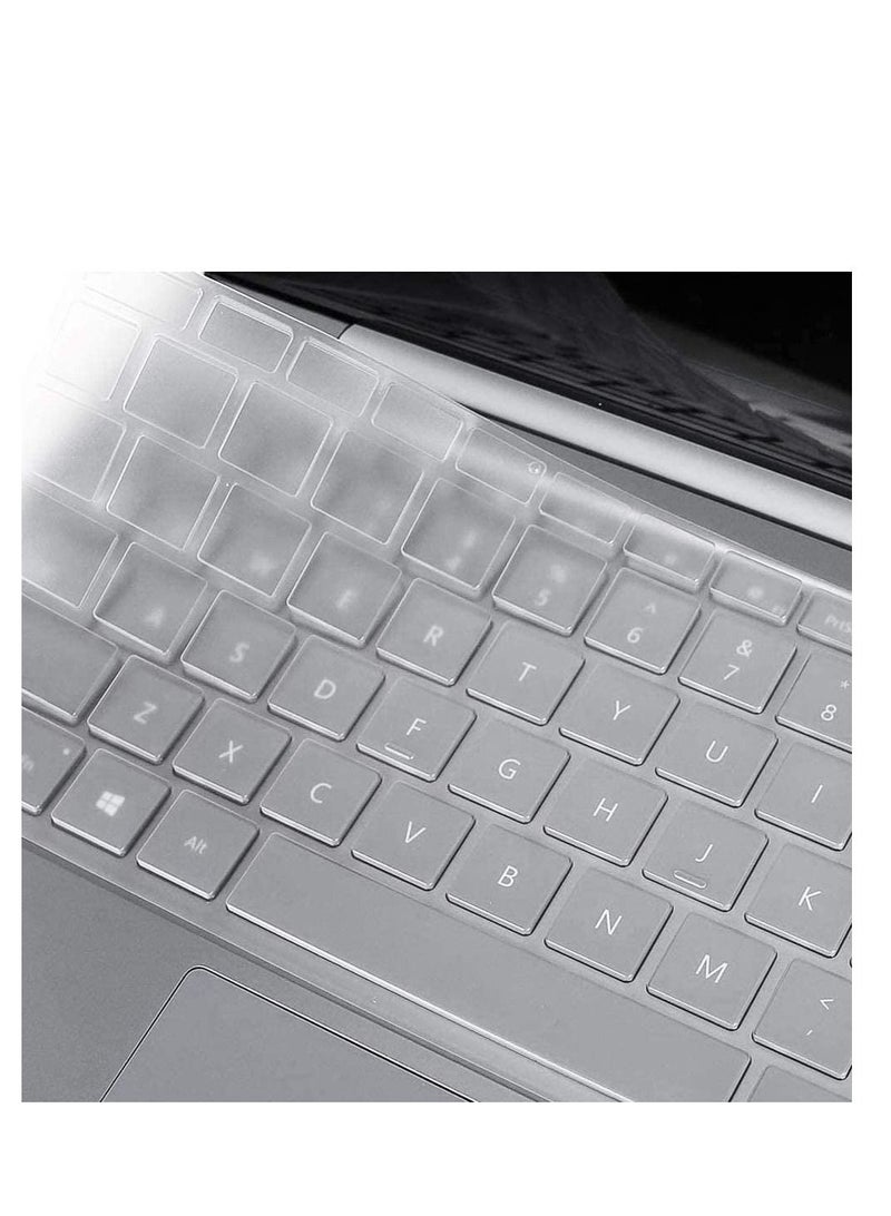 Keyboard Cover for 2023 Microsoft Surface Laptop Go 3/ Laptop Go 2/ Laptop Go 12.4" - Premium Ultra Thin, High Transparency Keyboard Protector Skin - Image 3