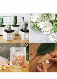 Y&D Thank You Label Sticker Roll 1000Pcs 2Rolls  - Image 5
