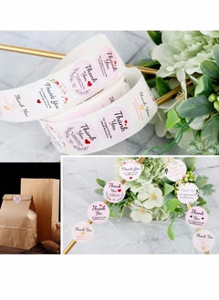 Y&D Thank You Label Sticker Roll 1000Pcs 2Rolls  - Image 3