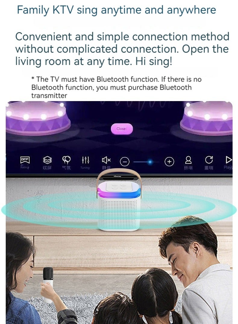 M MIAOYAN Bluetooth small speaker outdoor portable card-insertable mini wireless speaker with microphone karaoke singing speaker  - Image 3