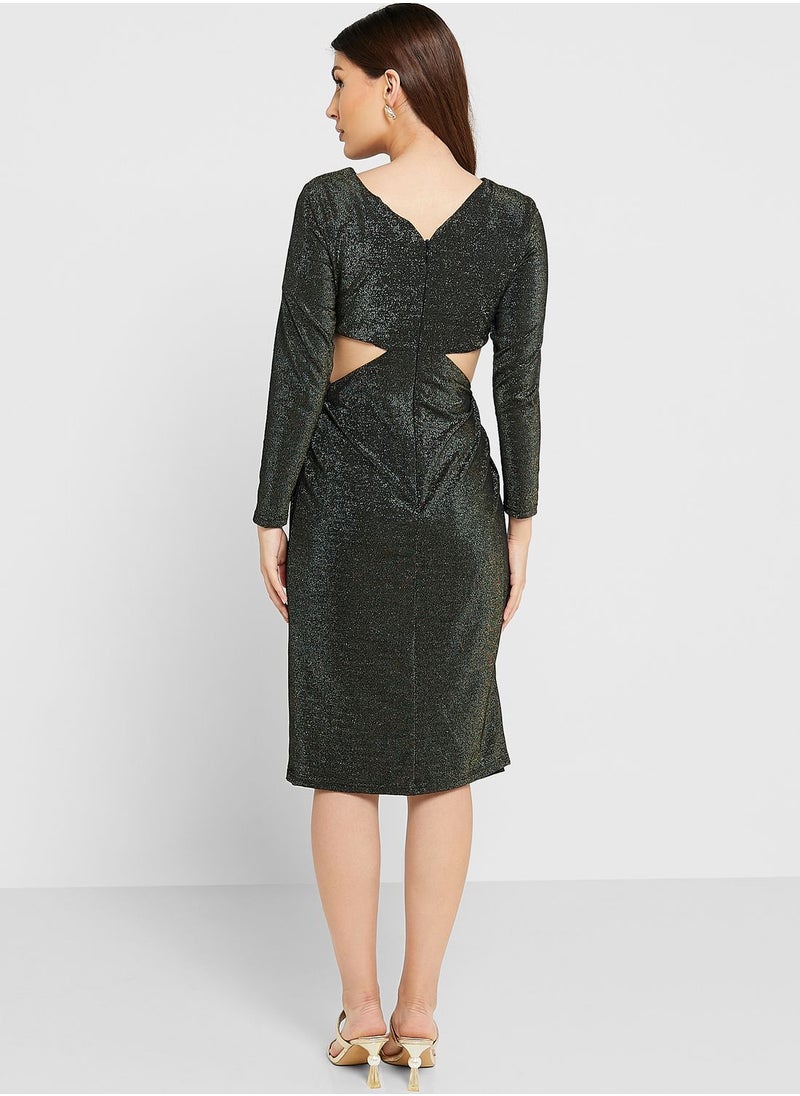 Chi Chi London Petite - Cut Out Knitted Dress - Image 1
