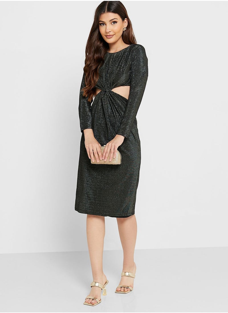 Chi Chi London Petite - Cut Out Knitted Dress - Image 1
