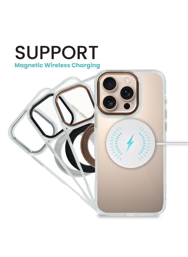 Aztech Magnetic Phone Case for iPhone 16 Case Cover Anti-Slip and Drop-Proof Protective Cover with 360° Ring Stand Compatible & MagSafe Exclusively Designed for iPhone 16 Anti-Scratch Mag Safe IP16 - Image 2