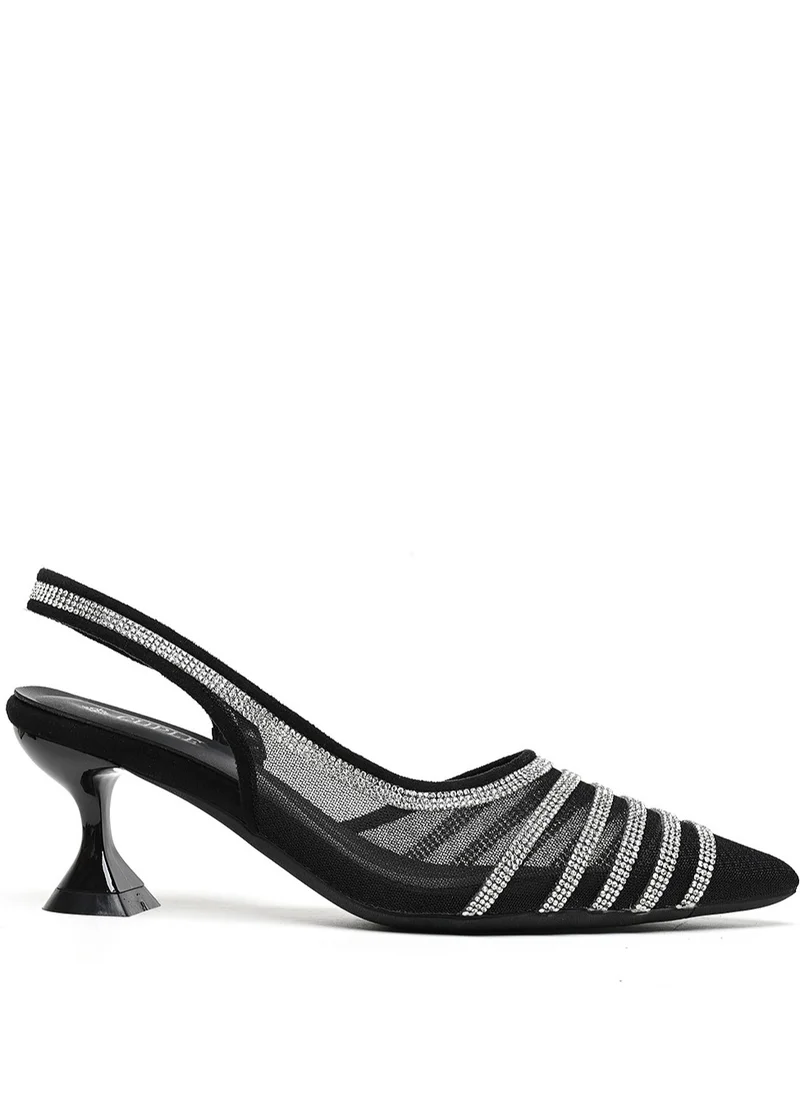 كابلي Sling back Embellished  Heeled Sandals
