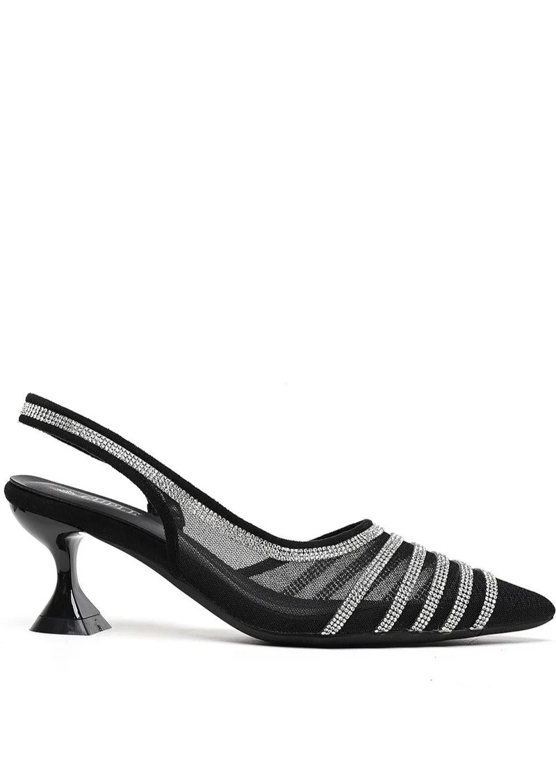 Cuple Sling back Embellished  Heeled Sandals