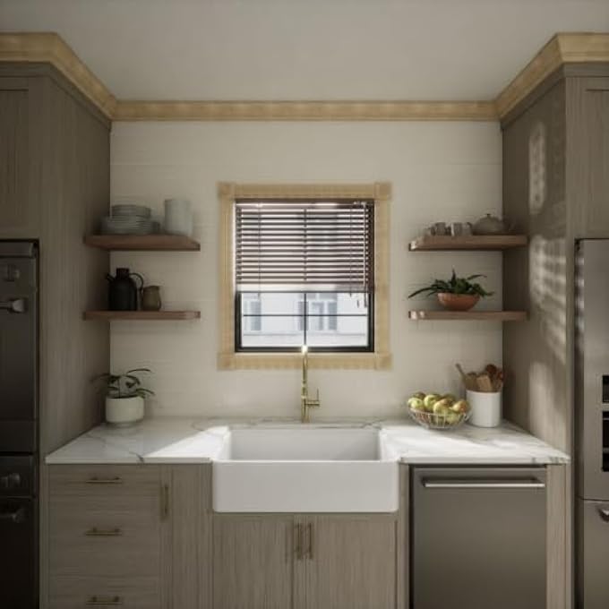 2 13/16"P X 3 1/2"H WM48 AMERICRAFT SOLID HARDWOOD STAIN GRADE MITERLINK CROWN MOULDING OUTSIDE CORNER, POPLAR (MATCHES MOULDING MLDW01X04WM48PO) - Image 3