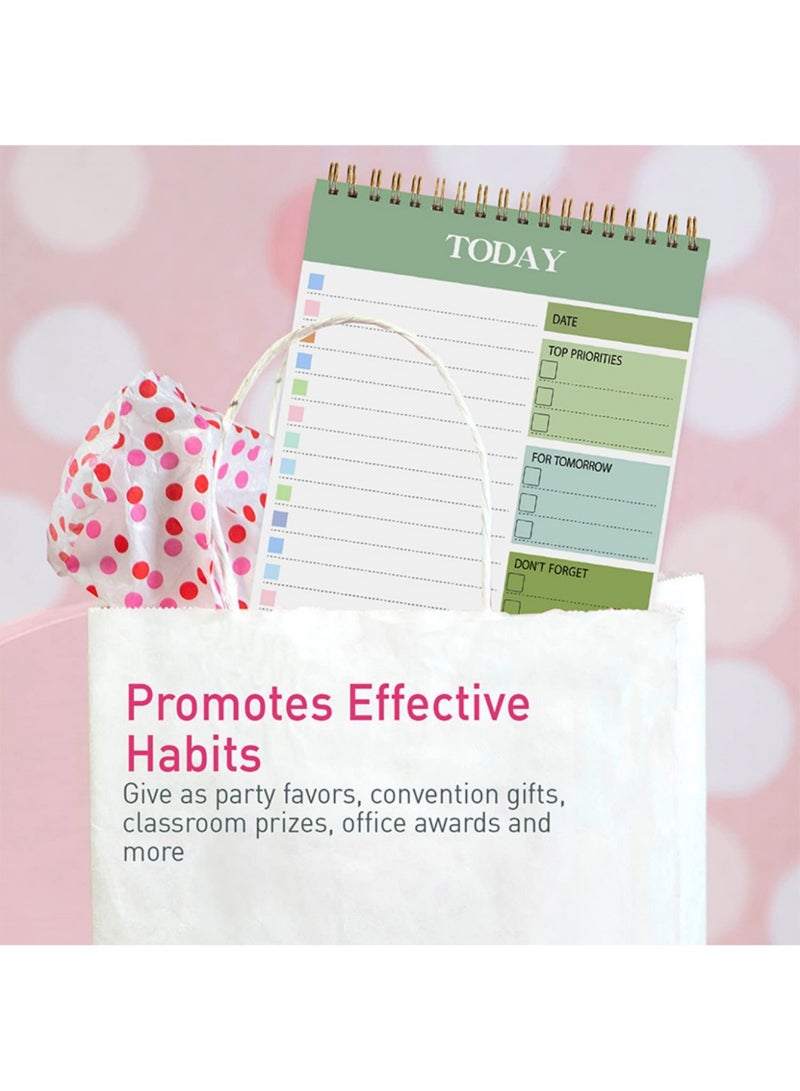 To Do List Notepad, 52 Sheets To Do List Notebook for Work, Twin-ring Spiral Bindling Undated Daily Planner Perfect for Enhanced Productivity and Goal Achievement - Image 5