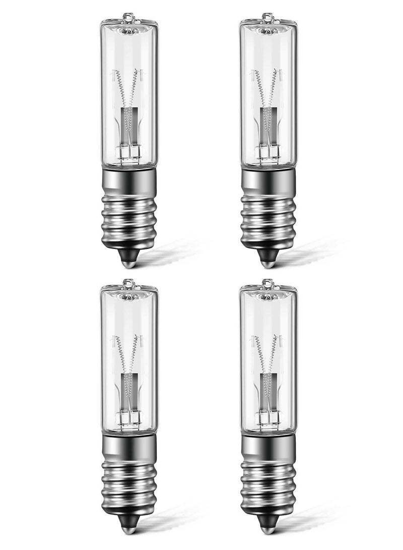 UVC Replacement Light Bulbs, UV Germicidal Lamps, Deodorization Mite Bulbs Ultraviolet Disinfection Lamps for Refrigerator Cabinets, Compatible with Germ Guardian Air Purifier Sanitizers 4Pcs