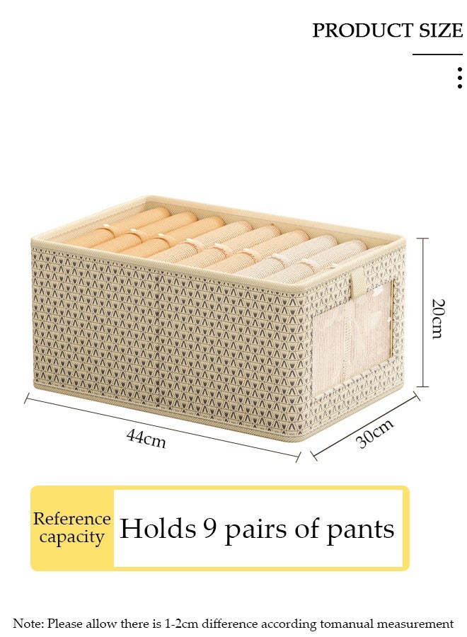 DUNISO 3 Pieces Foldable Closet Storage Organizer Washable Closet Storage Box with Carrying Handles Cube Storage Bin for Clothes Wardrobe Home Bedroom Office - Image 2