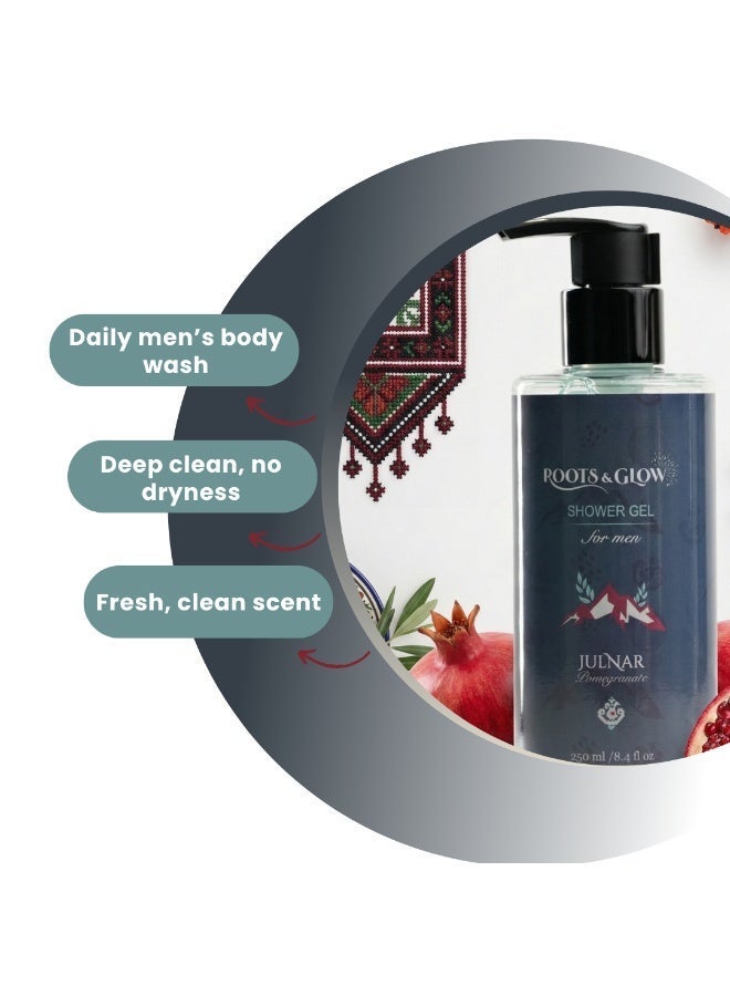 روتس اند جلو جل استحمام جُلنار للرجال من روتس اند جلو- تنظيف عميق وانتعاش يومي - Image 2