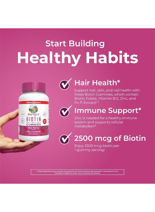 MaryRuth's حلوى بيوتين من ماري روث - للشعر والبشرة والأظافر - 60 قطعة - Image 5
