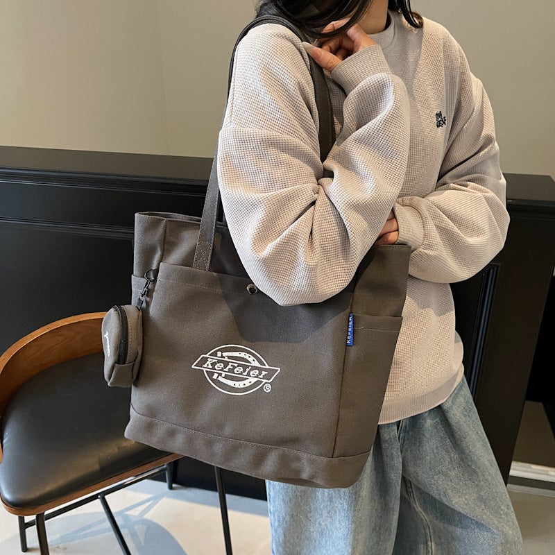 Large Capacity Tote Bag, Canvas Shoulder Bag for Women 2025 - Image 4
