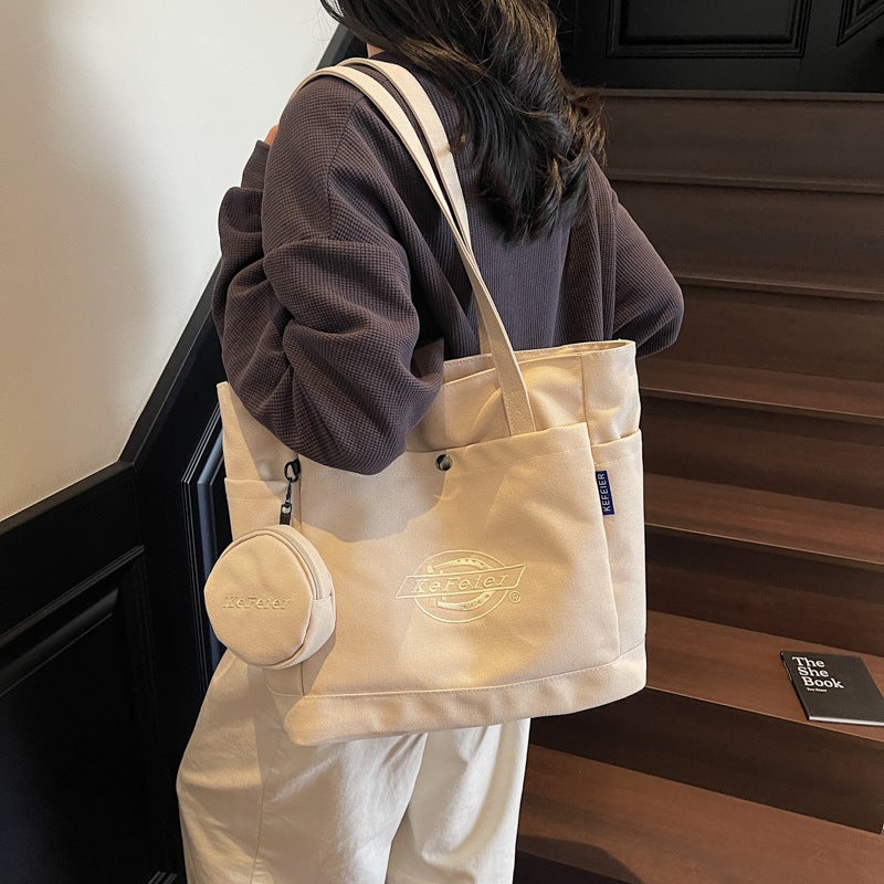 Large Capacity Tote Bag, Canvas Shoulder Bag for Women 2025 - Image 5