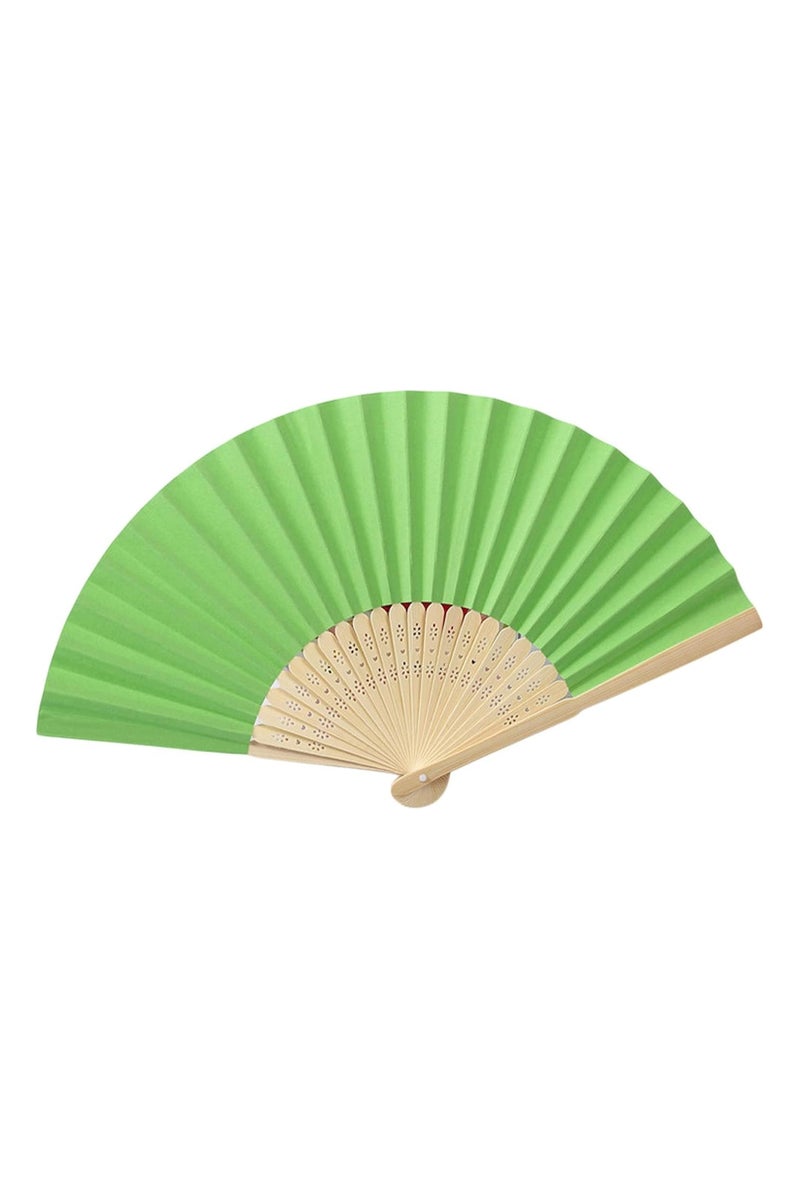 Hand Fan, Portable Folding Paper Fan, Premium Bamboo Ribs for Women and Girls for Summer Parties, Birthdays, Weddings.  - Image 2