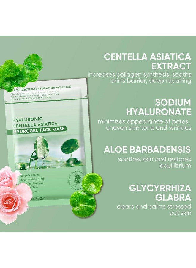 IREV Calming Mask for Face, Centella Asiatica Calming Mask, Facial Masks with Aloe Hyaluronic Acid for Sensitive Skin, Soothing, Anti Aging Face Mask, Face Masks Skincare, Hydrating Sheet Face Mask 10 pack - Image 5