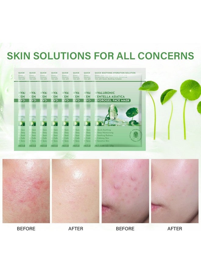 IREV Calming Mask for Face, Centella Asiatica Calming Mask, Facial Masks with Aloe Hyaluronic Acid for Sensitive Skin, Soothing, Anti Aging Face Mask, Face Masks Skincare, Hydrating Sheet Face Mask 10 pack - Image 4