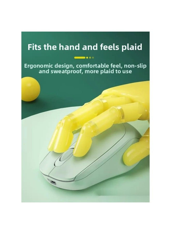 Generic - Wireless Bluetooth Mouse Laptop Universal Rechargeable Dual-Mode Mute Girl Office Mouse Silent Unlimited-Specifications:Snow White [bluetooth⭐2.4g Dual Template] Charging Model✅Silent Button★Free Mouse - Image 1