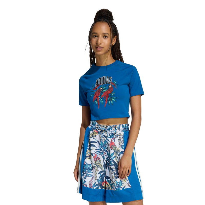 adidas X Farm Rio Graphic T-Shirt Cropped - Image 2