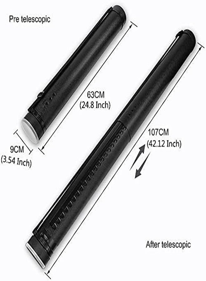 deziine®Document Plastic Tube Expanding Poster Art Document Storage Tube 24.5 to 40 inches Adjustable with Carrying Strap Waterproof and Light-Resistance Telescoping Carrying Case - Image 5