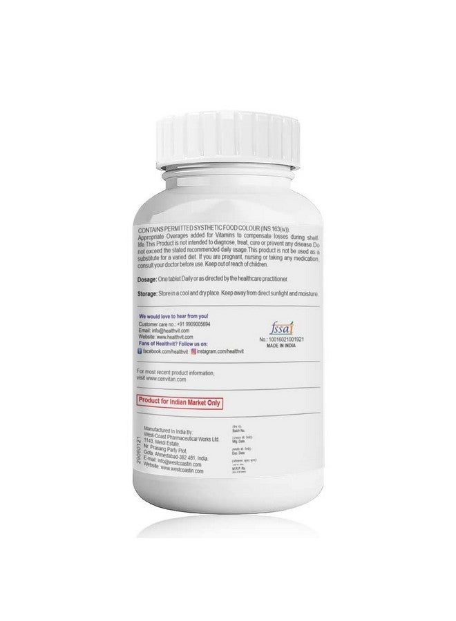 Healthvit Cenvitan Multivitamin for Men - 60 Tablets with 24 Nutrients | Immunity Booster, Energy, Stamina & Recovery | Multivitamin for Men (Pack of 3) - Image 3