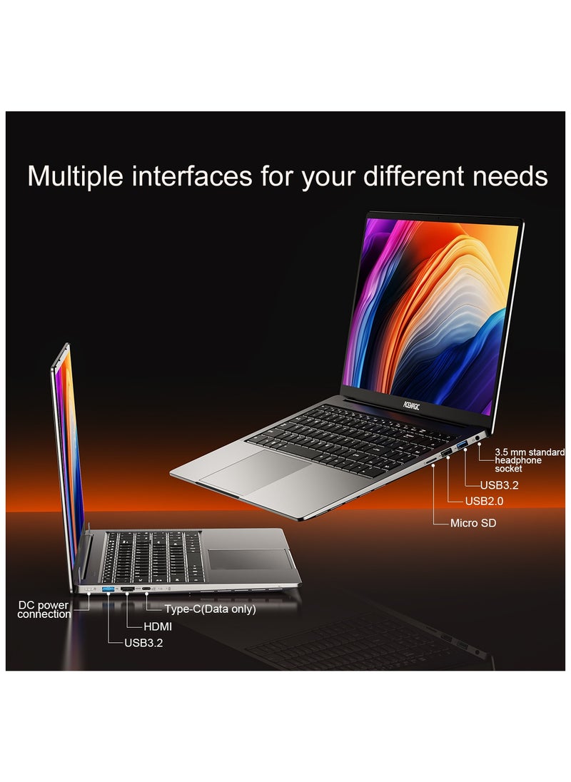 ACEMAGIC Laptop Acemagic 16 inch FHD Display, SO-DIMM DDR4 16GB RAM M.2 2280 NGFF 512GB SSD with Intel 12th Gen Alder Lake N97(4C/4T, Up to 3.6GHz) Support WiFi6/BT5.0/1MP WebcamUSB3.2/Type-C/Windows 11 Pro/16:10/AD Metal house  - Image 3