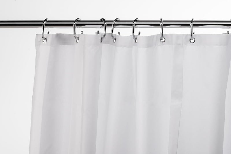 Croydex Plain White Textile Curtain with Hygiene 'N' Clean, 2000 x 2000mm - Image 3