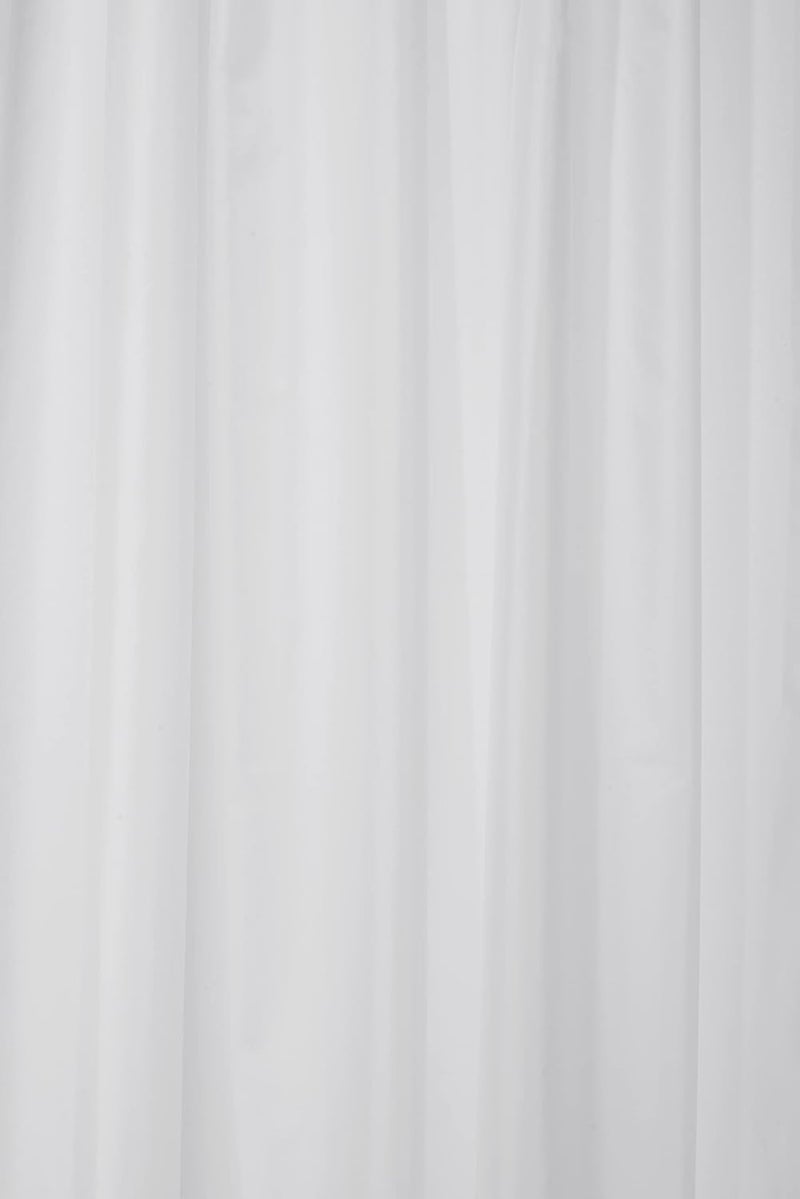 Croydex Plain White Textile Curtain with Hygiene 'N' Clean, 2000 x 2000mm - Image 1