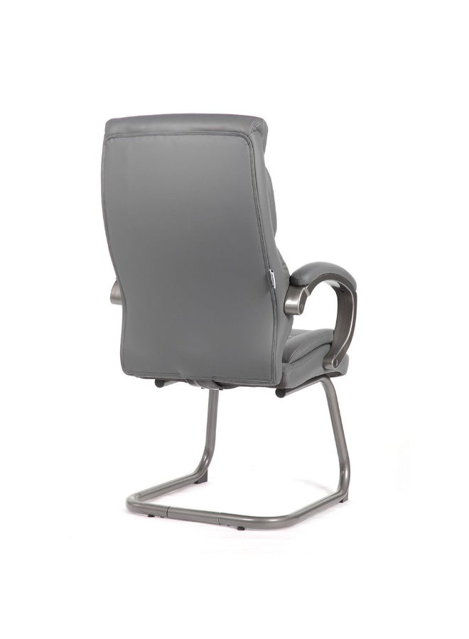 DANUBE HOME كرسي مكتب كورتني الزائر كرسي مكتب مريح كرسي كمبيوتر حديث كرسي ذراع مكتبي مدمج دعم قطني L73.3xW62xH114cm - رمادي - Image 5