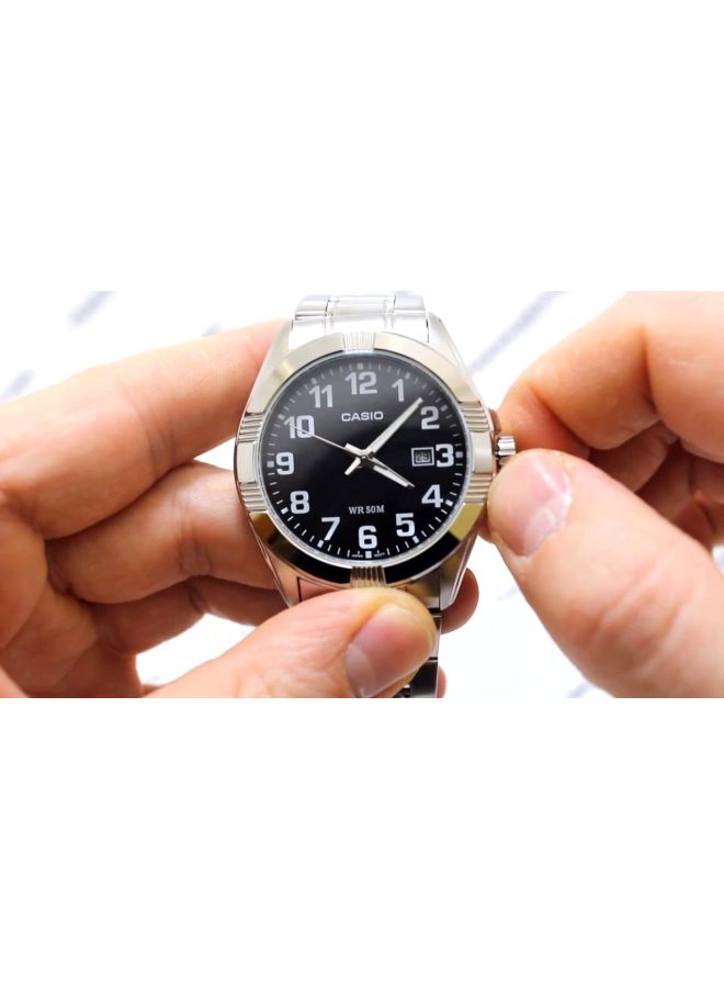 CASIO Men Dress Water Resistant Analog Watch MTP -1308D-1B - 49 mm - Silver - Image 5