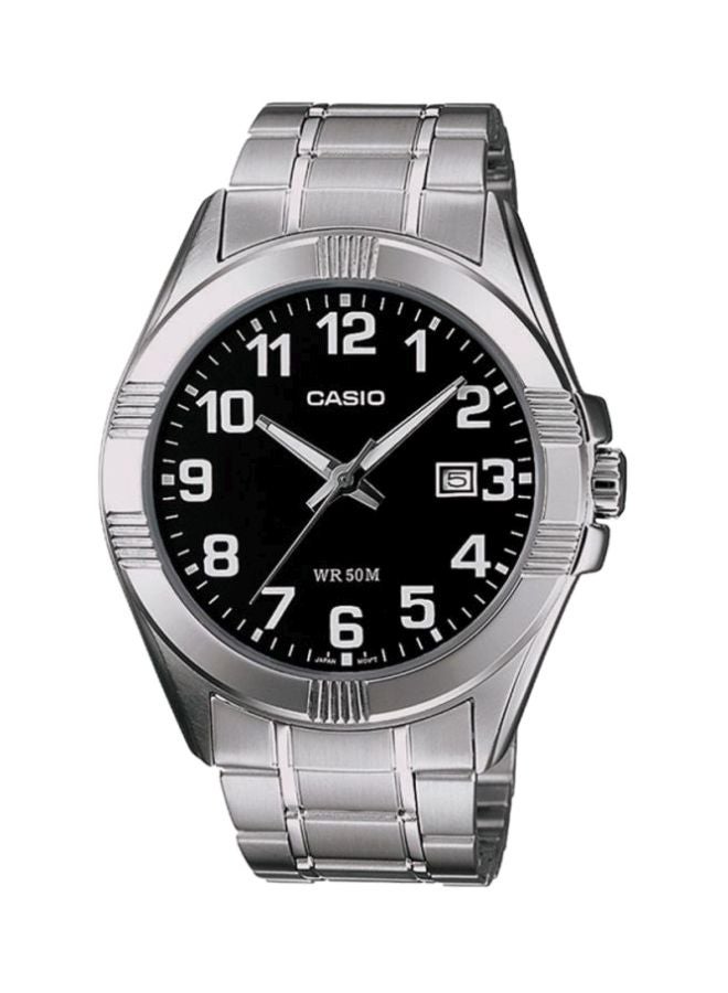 CASIO Men Dress Water Resistant Analog Watch MTP -1308D-1B - 49 mm - Silver - Image 1