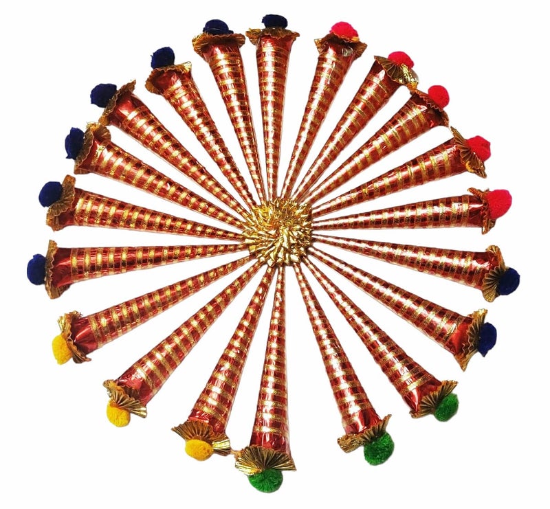 Sanvatsar Mehendi Cones for Hand Natural Mehndi Cones for Hand Designing Reddish Brown Color Long Lasting Mehandi 12 - Image 1