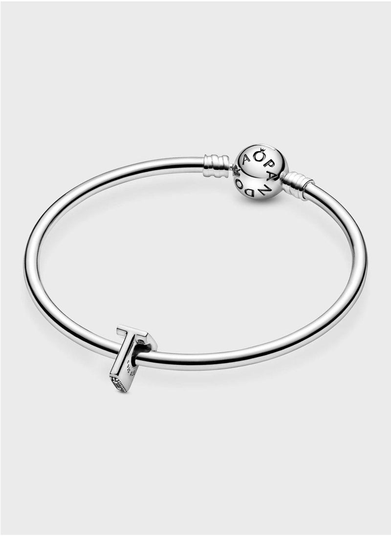 PANDORA Letter T Alphabet Charm  - Image 5
