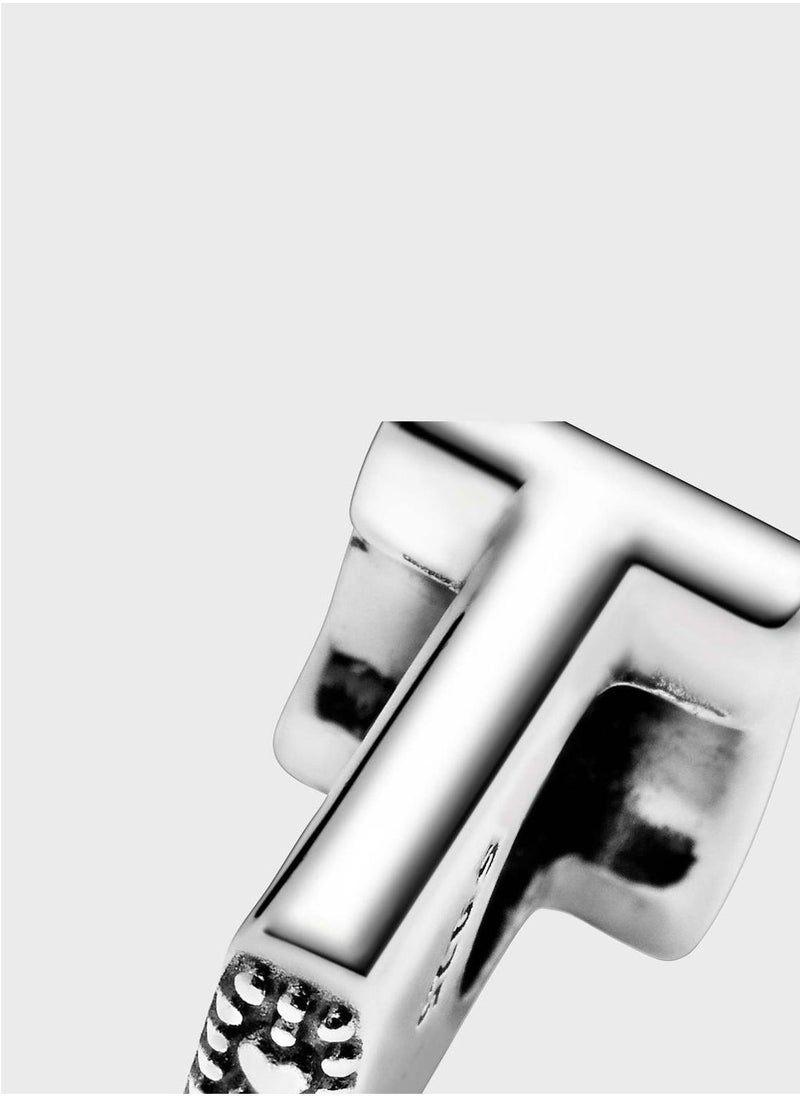 PANDORA Letter T Alphabet Charm  - Image 4