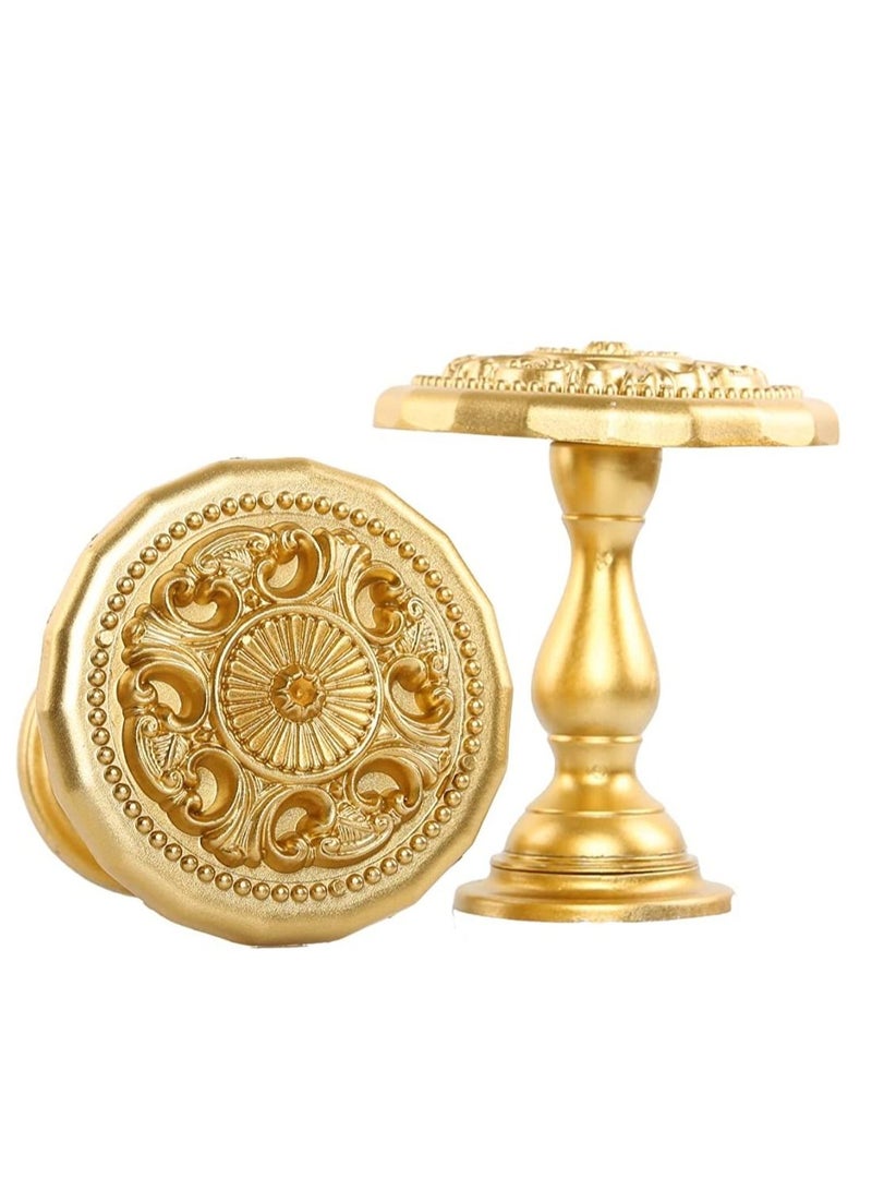 IDT 1 Pair Curtain Holdbacks Window Tie Backs Holders For Bedroom Wall Office Decor Home Sheer Blackout Drapes Blind Curtains Decorations Accessories Buckle Hooks Golden Colour - Image 2