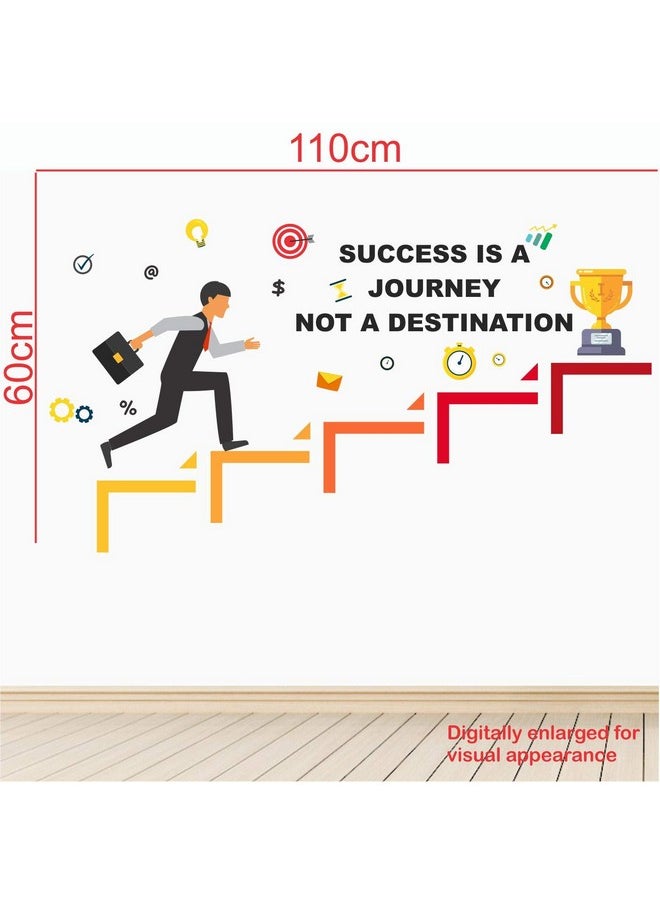 StickMe StickMe 'Success is a Journey - Office Inspirational Motivational Quotes Wall Sticker' (Multi Colour, Vinyl - 100cm X 55 cm)  - Image 5