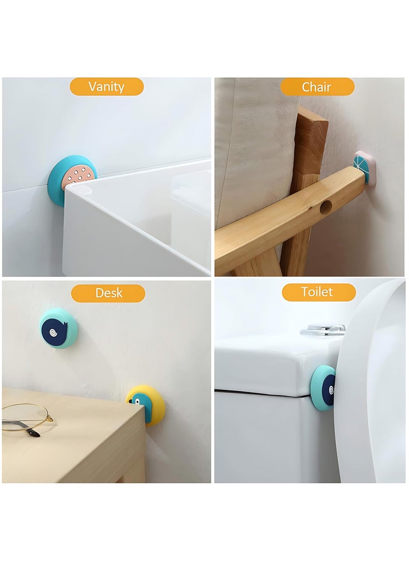 IAZO IAZO Silicone Door Stop Wall Protector Furniture Buffer Door Knob Cartoon Crash Pad Self Adhesive Quiet Shock Absorbent Protect Every Wall Surface Pack of 9  - Image 2