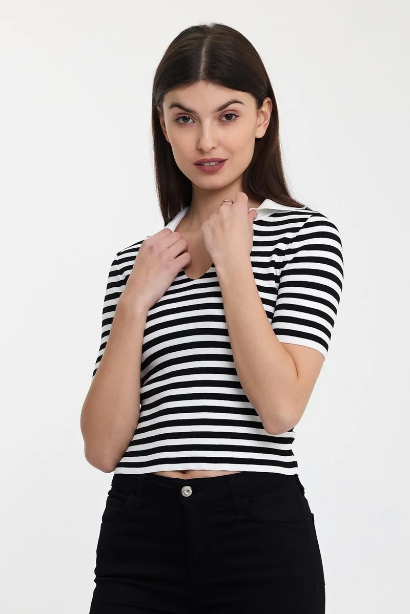 Alexander Gardi Polo Neck Knitwear BLOUSE(A92314-S)