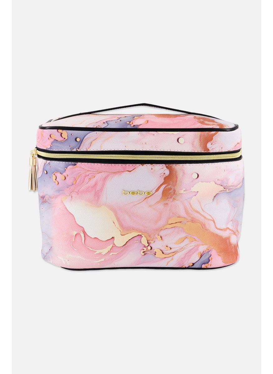 bebe Women Brand Logo Cosmetic Bag, Multicolor  - Image 1