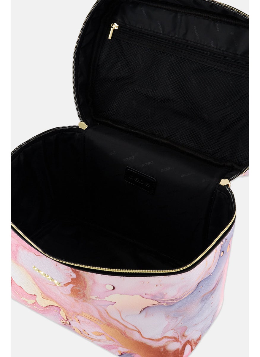 bebe Women Brand Logo Cosmetic Bag, Multicolor  - Image 3