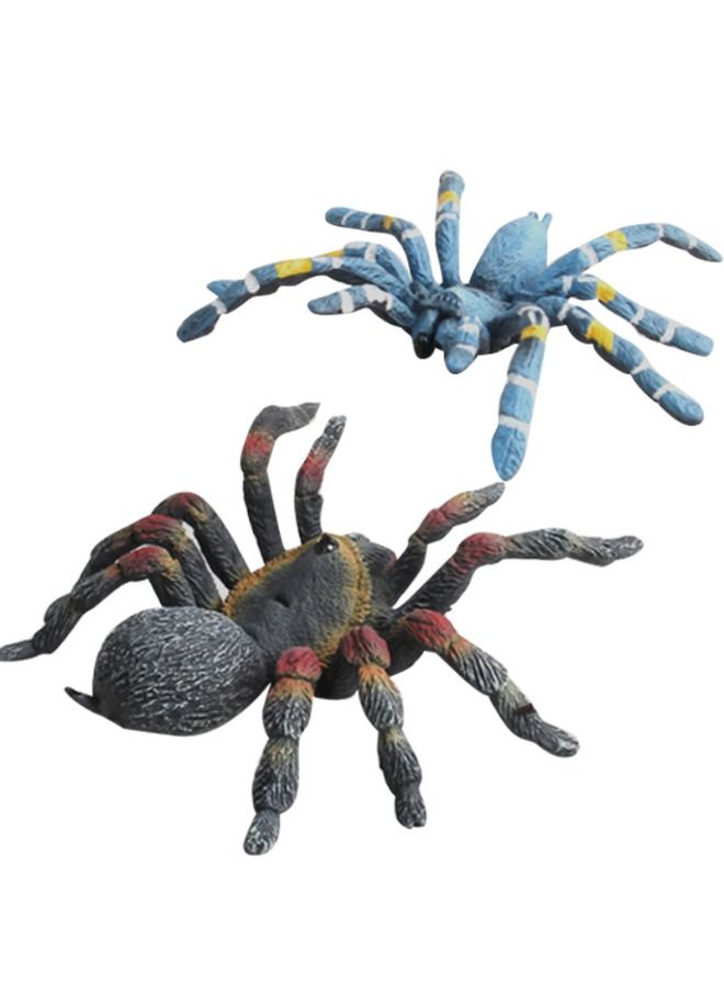 Set of 4 Simulated Spider Model, Fake Spider Action Model, Realistic Spider Figurines, Plastic Spider Figure for Collection Science Educational - Image 4
