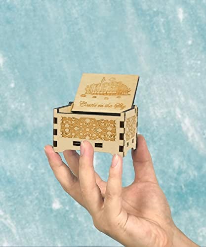 Sooharic Carrying You Music Box- 18 Note Mechanism Wooden Music Box Crafts Melody Castle in Hand （Carrying You（Castle in The Sky）） - Image 5